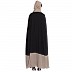 Irani Kaftan with front zipper-Black and Khaki